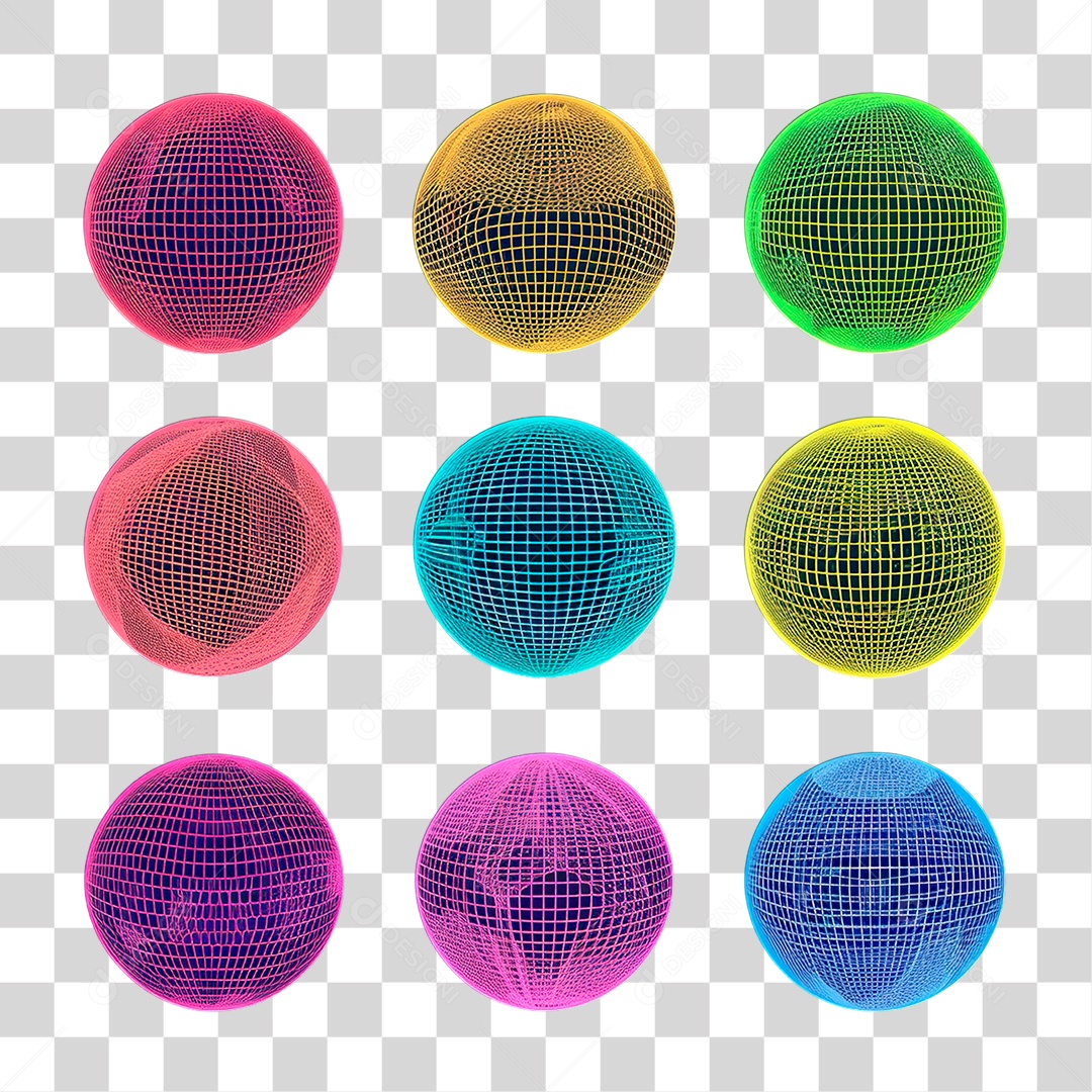 Esfera de Grade PNG Transparente