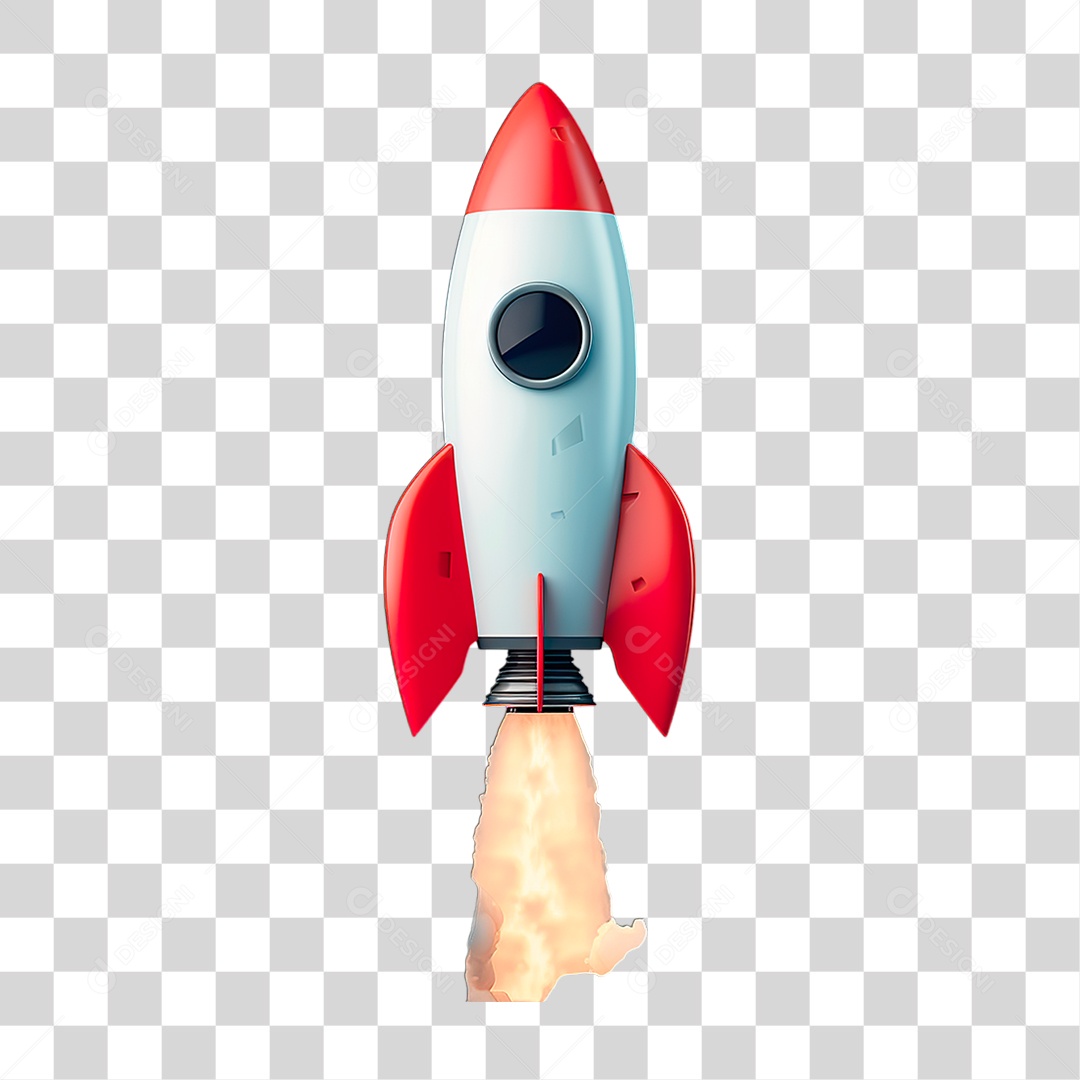 Foguete Espacial PNG Transparente