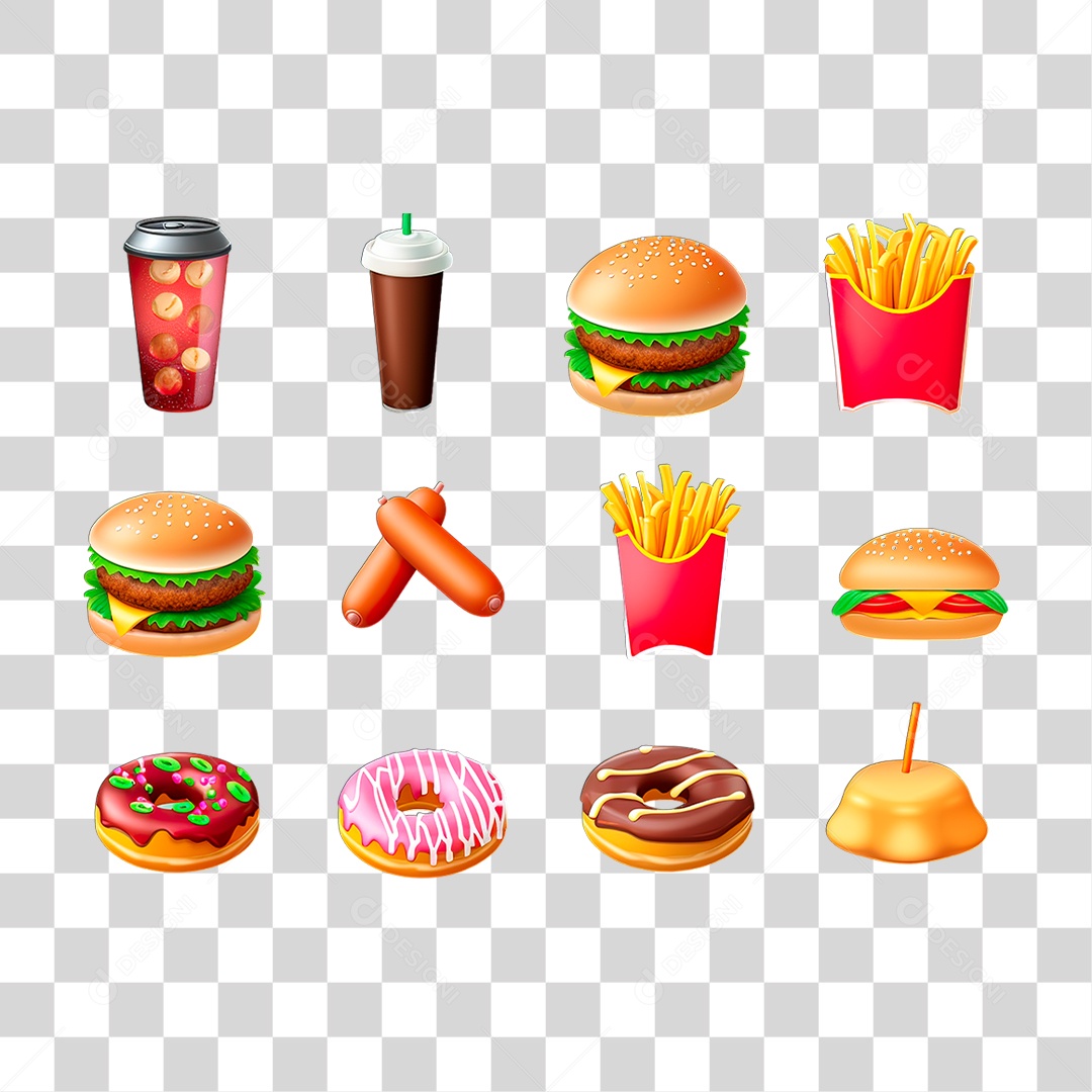 Lanches PNG Transparente