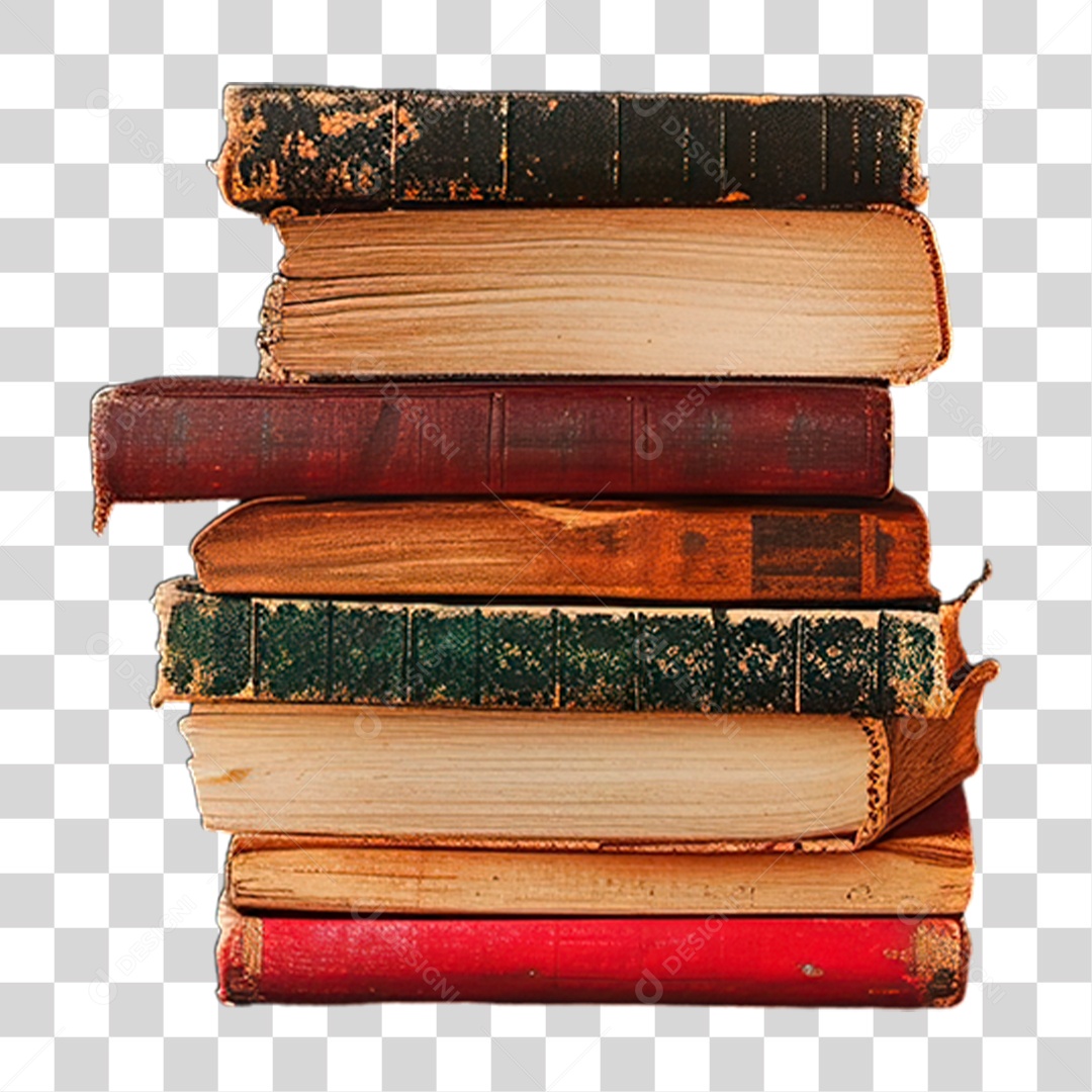 Pilha de Livros PNG Transparente