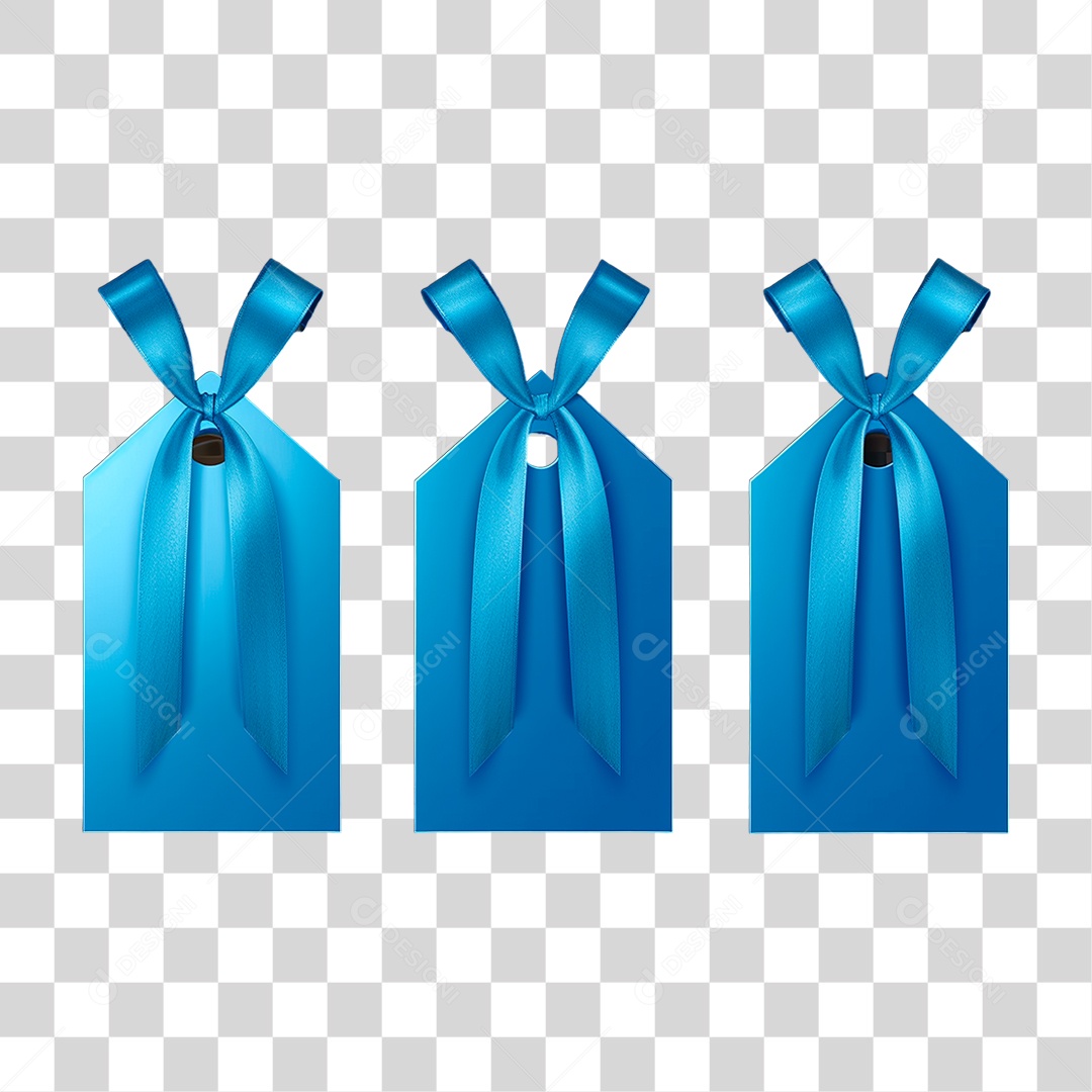 Etiqueta Azul PNG Transparente