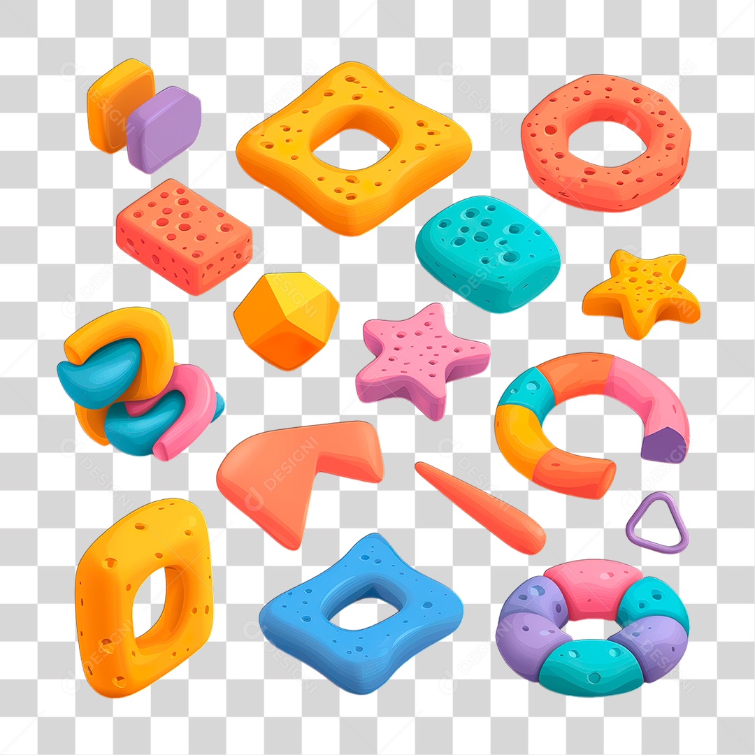 Conjuntos de Elementos PNG Transparente