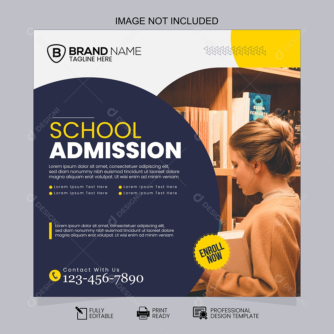 Modelo de Matricula Escolar 2024 Social Media EPS Editável