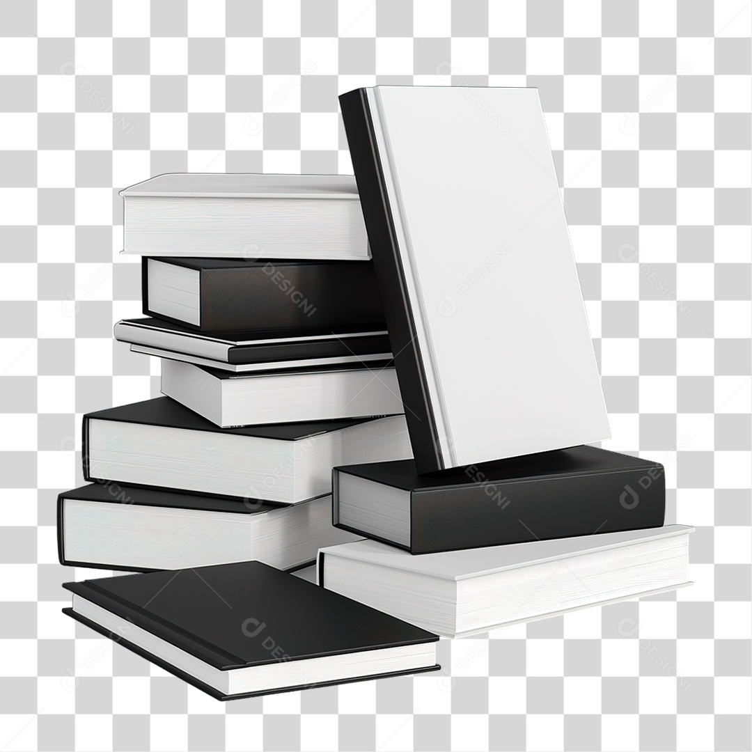 Pilha Livros PNG Transparente