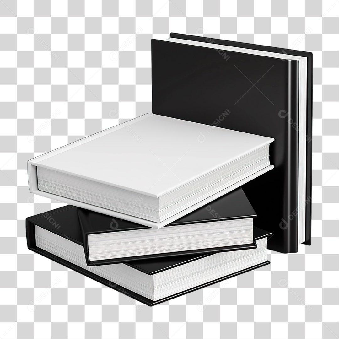 Pilha Livros PNG Transparente