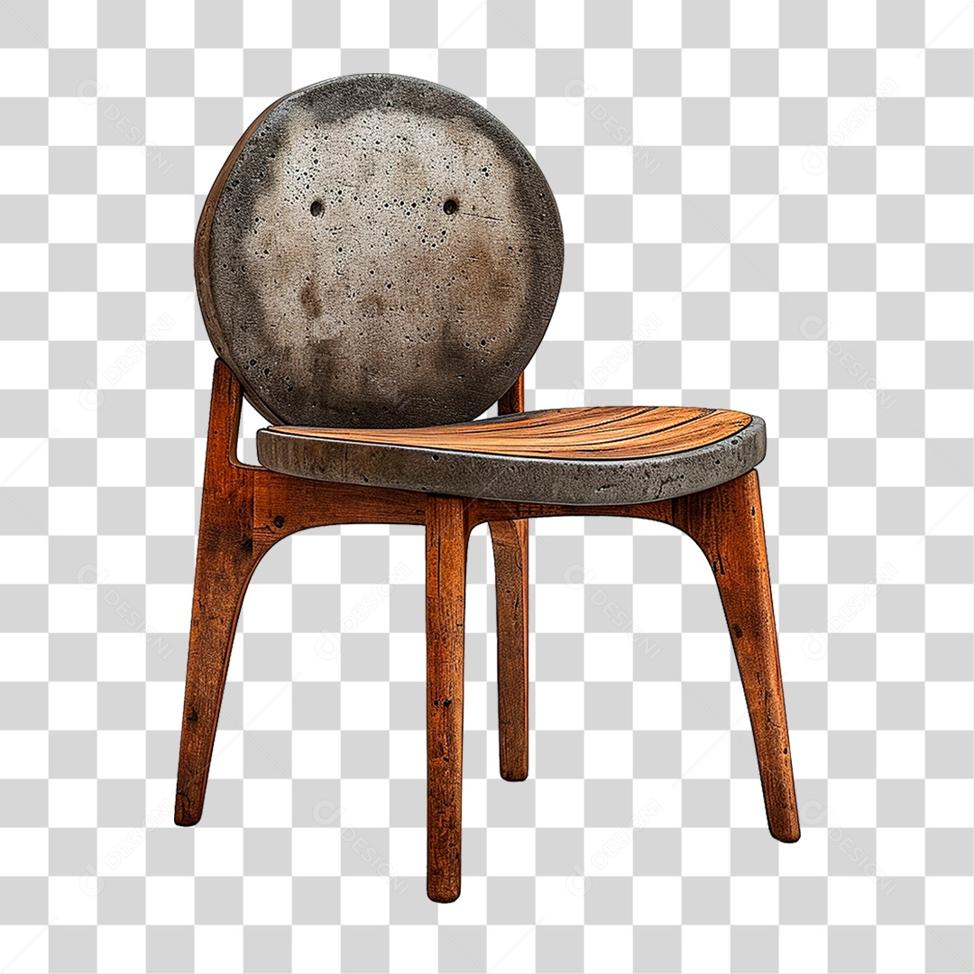 Cadeira de Cimento PNG Transparente