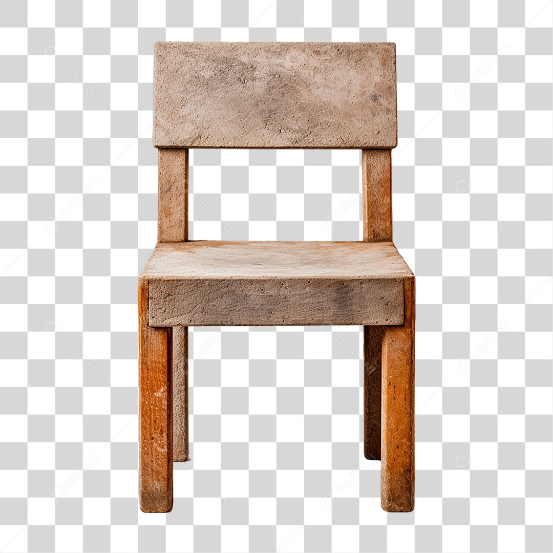 Cadeira de Cimento PNG Transparente
