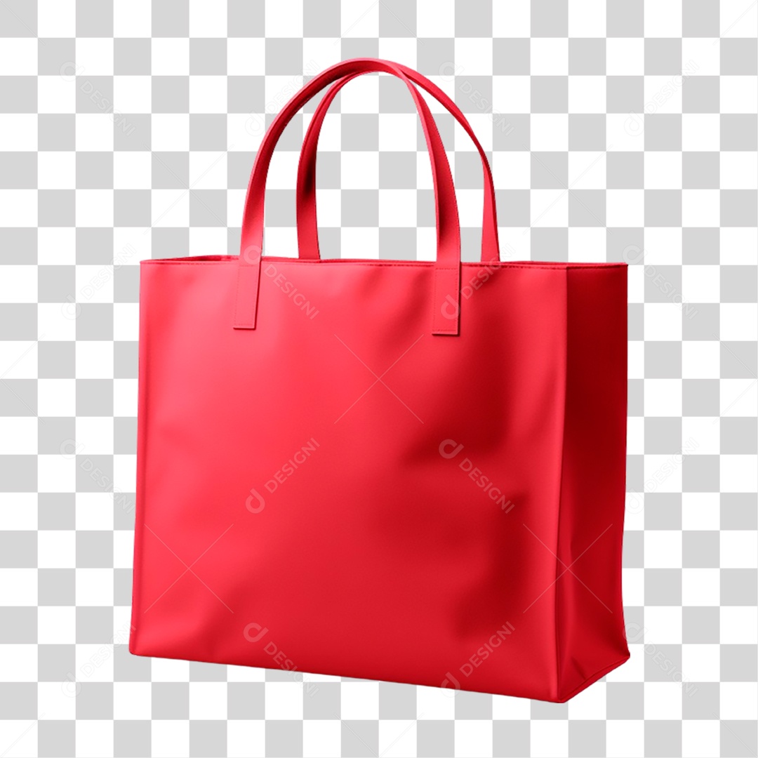 Sacola Vermelha PNG Transparente
