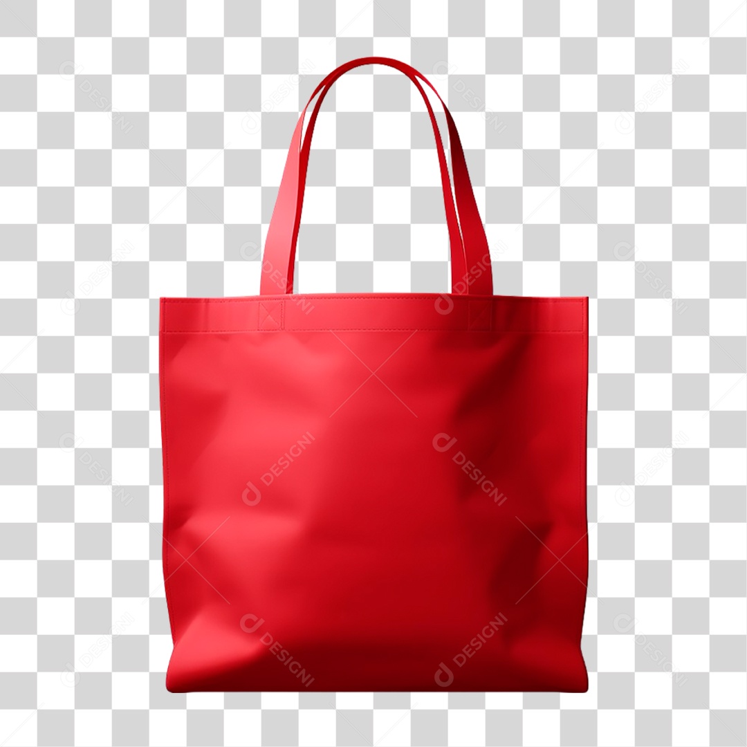 Bolsa Vermelha PNG Transparente