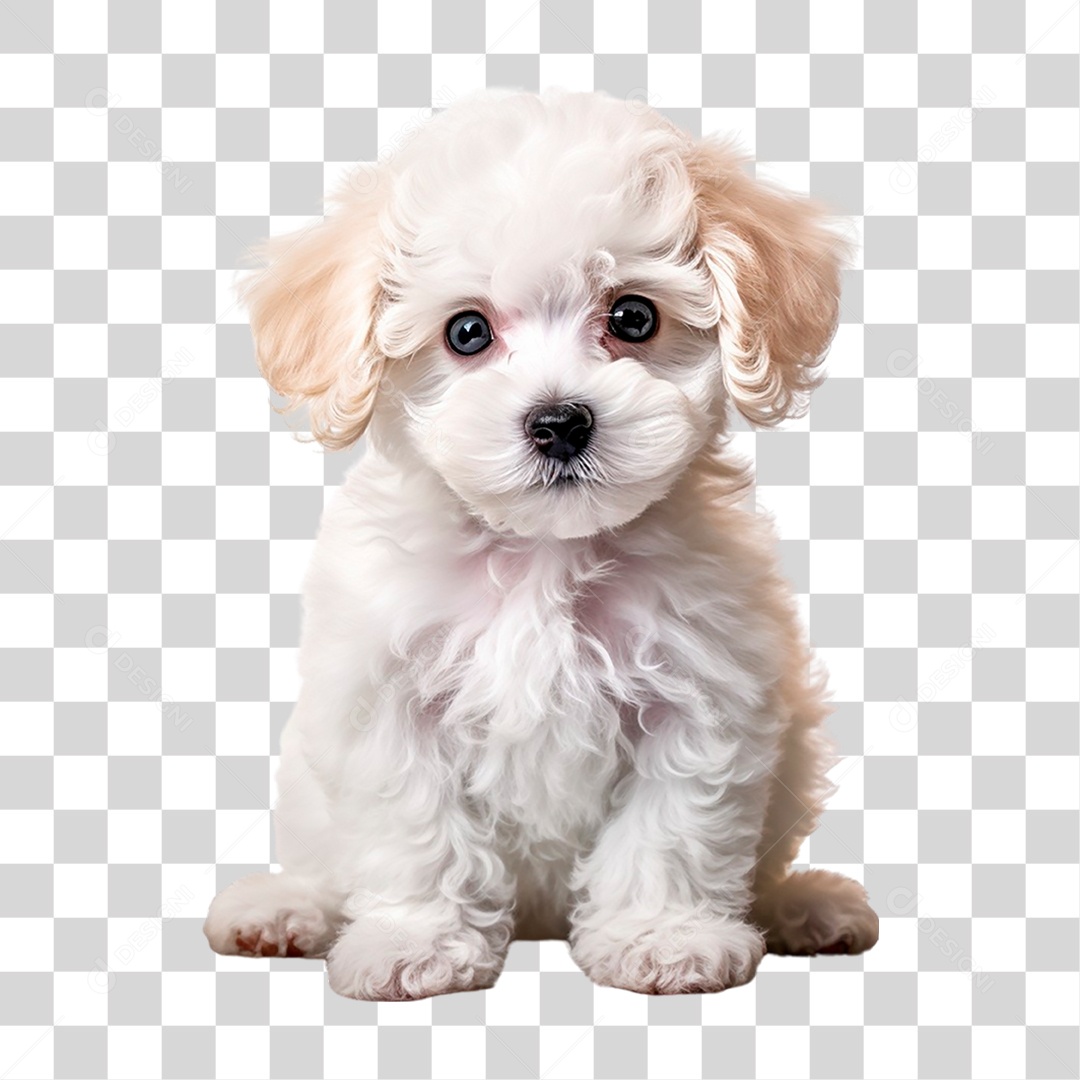 Cachorro Poodle Toy PNG Transparente