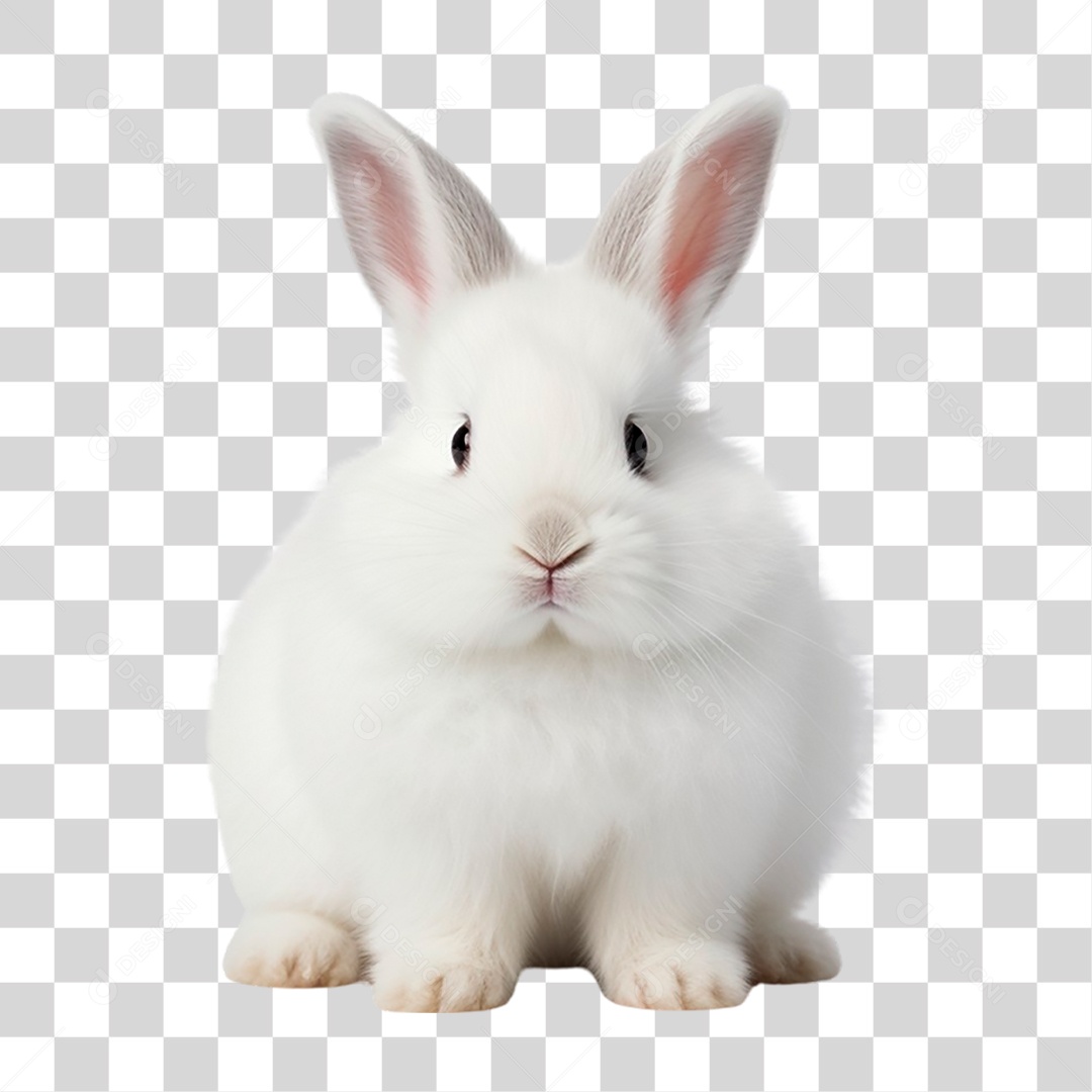 Coelho Branco PNG Transparente