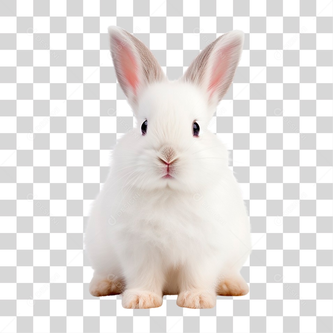Coelho Branco PNG Transparente
