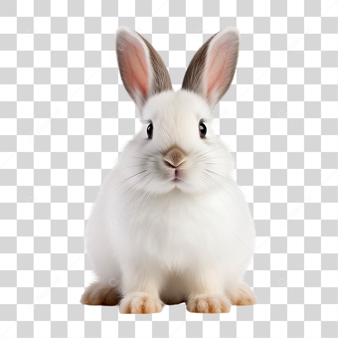 Coelho Branco PNG Transparente
