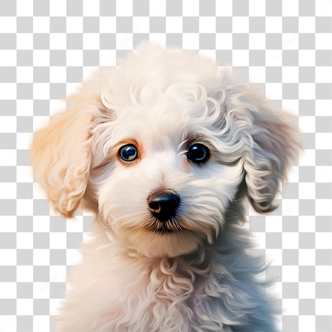 Cachorro Poodle Toy PNG Transparente