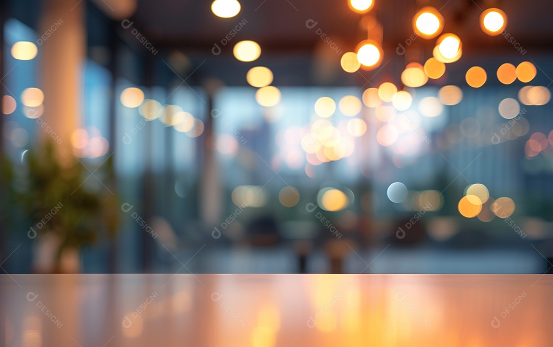 Belo fundo desfocado de um escritório moderno e leve