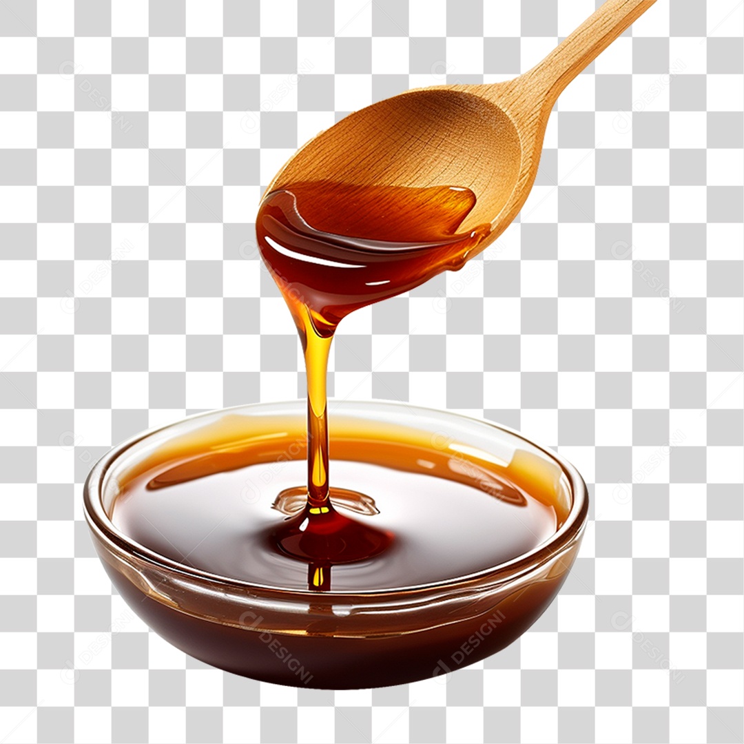 Tigela de Molho Teriyaki PNG Transparente