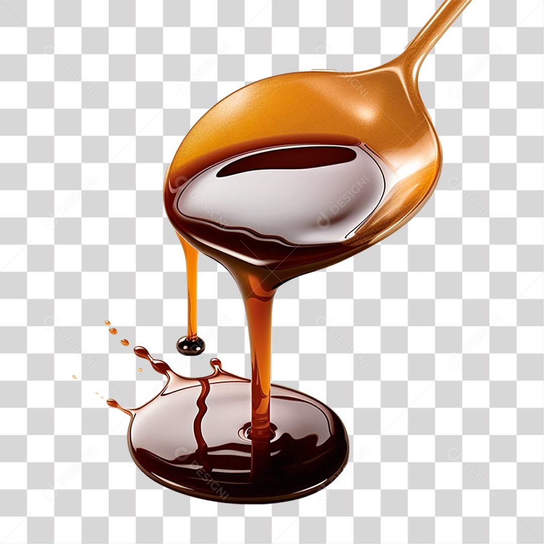 Tigela de Molho Teriyaki PNG Transparente