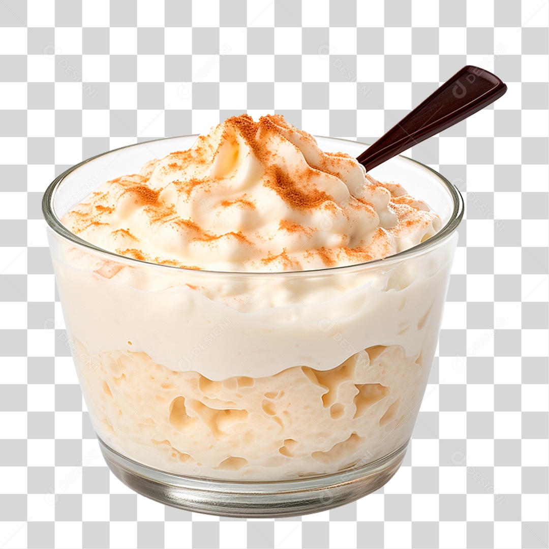 Pudim de Arroz PNG Transparente