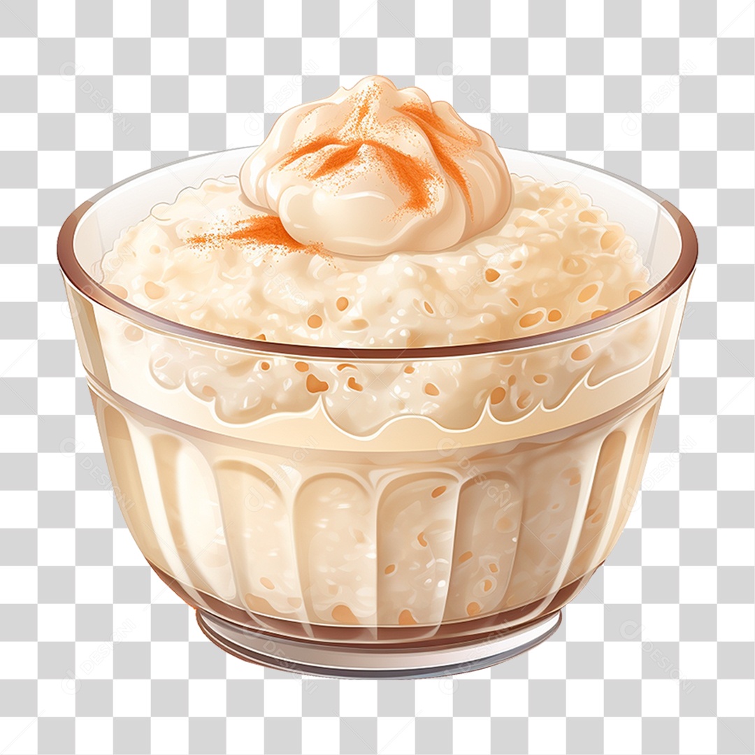 Pudim de Arroz PNG Transparente