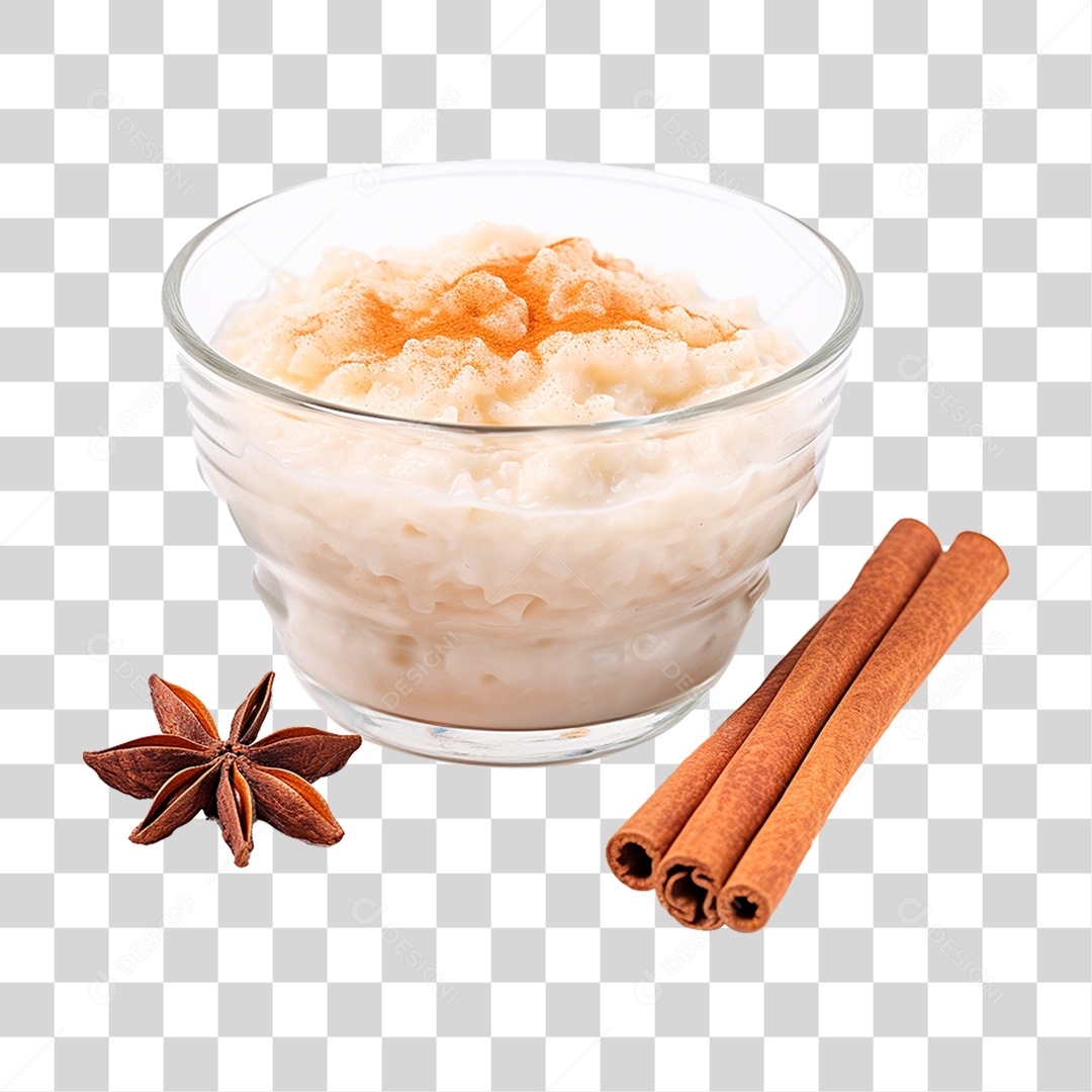 Pudim de Arroz PNG Transparente