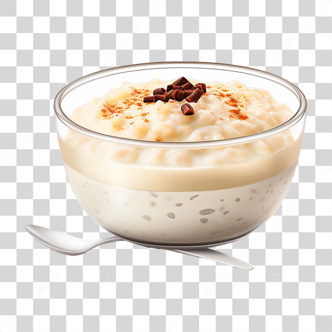 Pudim de Arroz PNG Transparente