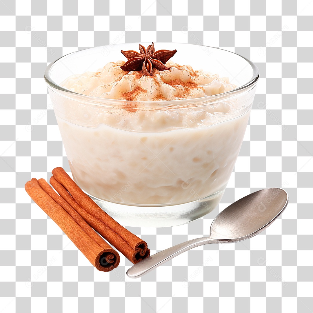 Pudim de Arroz PNG Transparente
