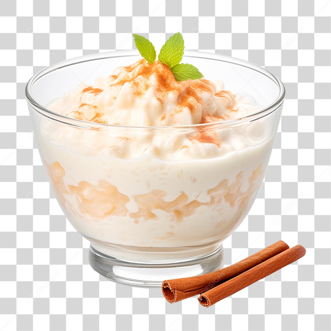 Pudim de Arroz PNG Transparente