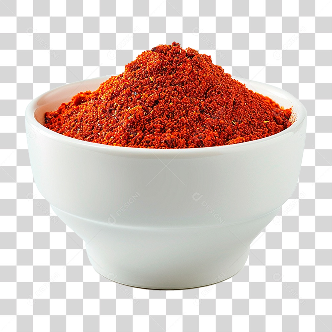 Tigela de Pimenta em Pó PNG Transparente