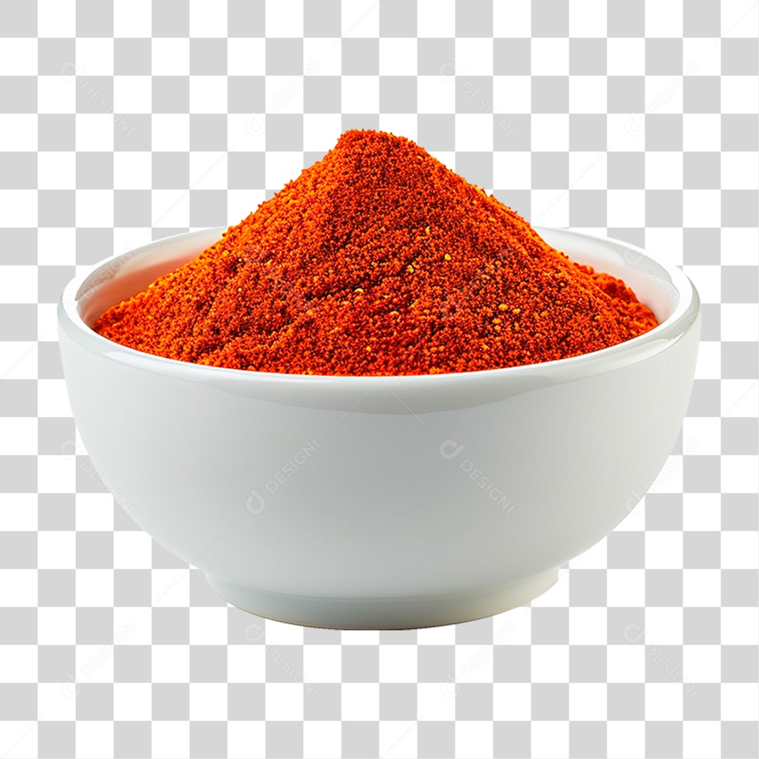 Tigela de Pimenta em Pó PNG Transparente