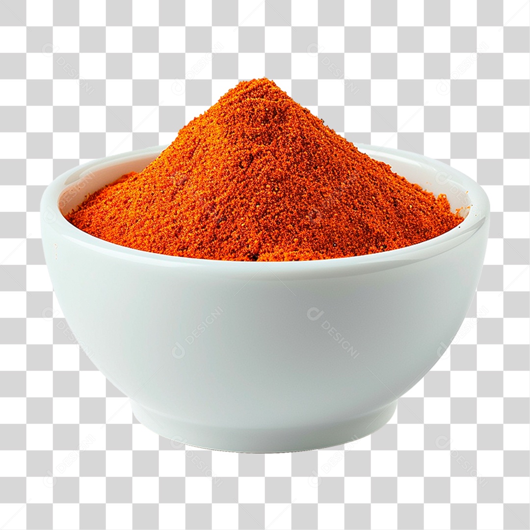 Tigela de Pimenta em Pó PNG Transparente