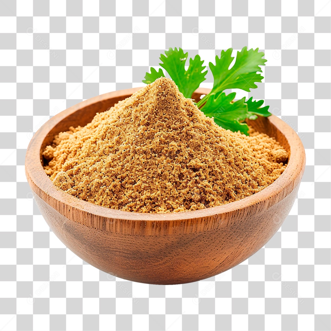 Tigela Coentro em Pó PNG Transparente