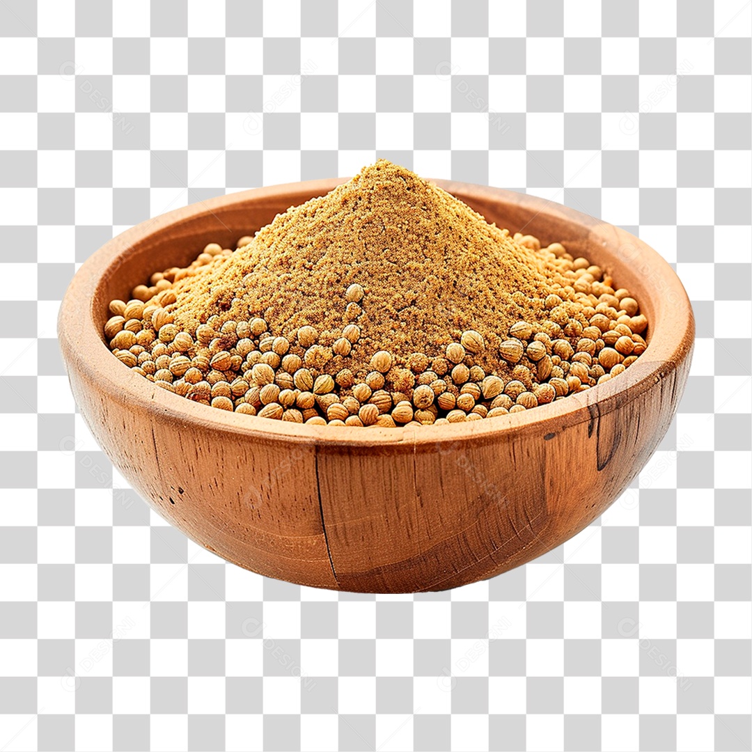 Tigela Coentro em Pó PNG Transparente