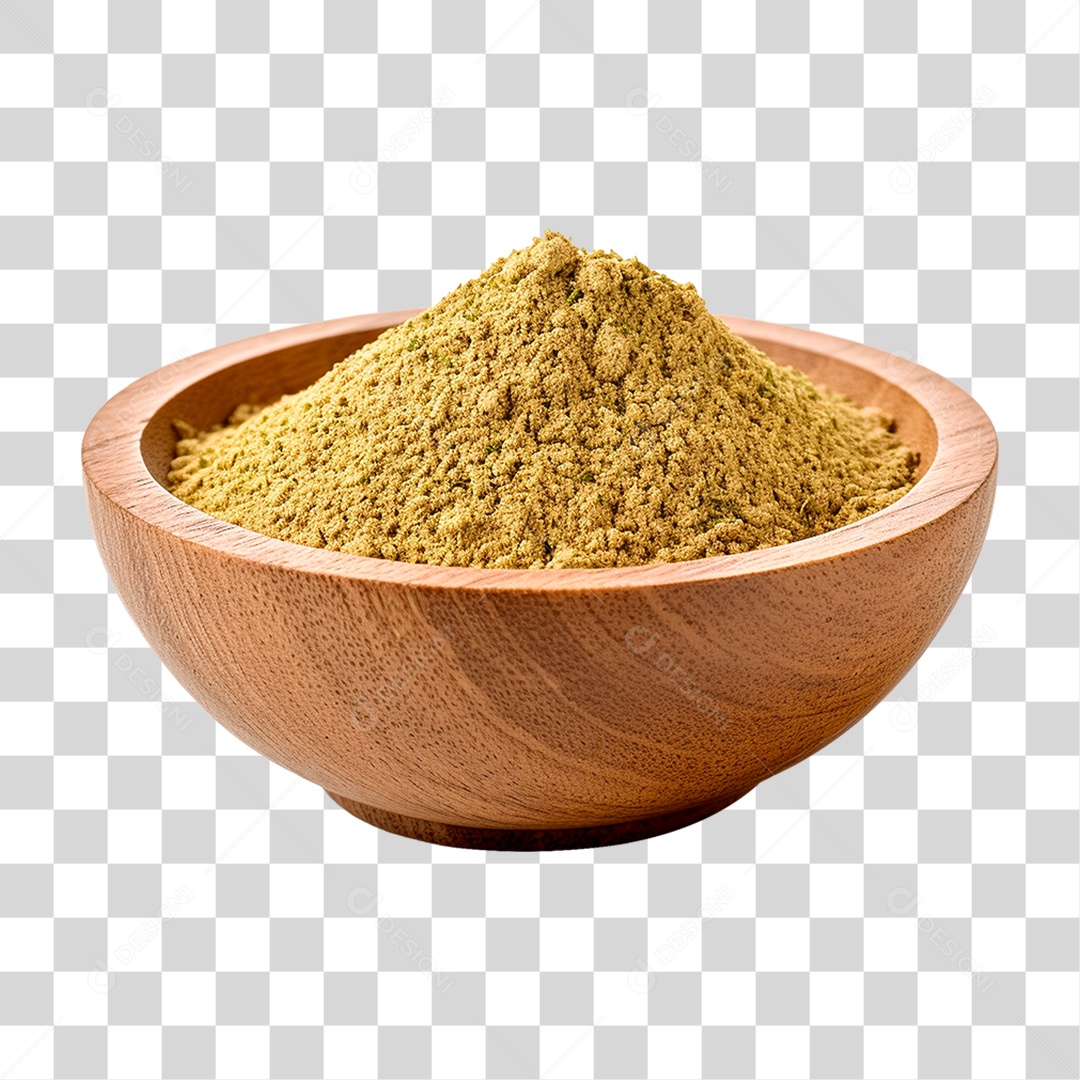 Tigela Coentro em Pó PNG Transparente