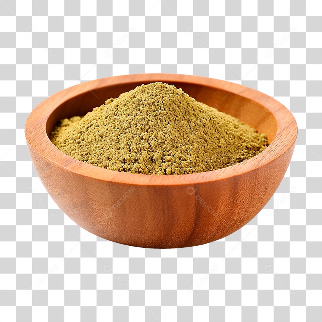 Tigela Coentro em Pó PNG Transparente
