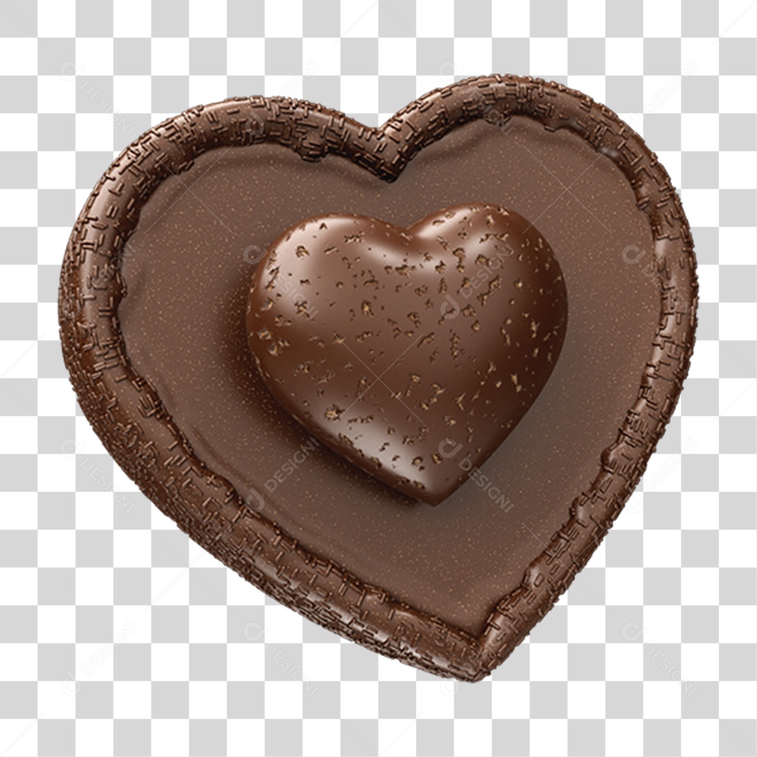 Chocolate Candy Easter Heart Transparent PNG Element