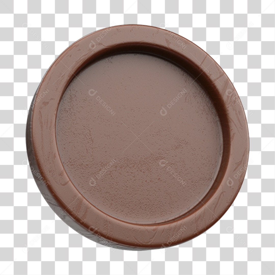 Elemento 3D Doces Chocolate Páscoa PNG Transparente