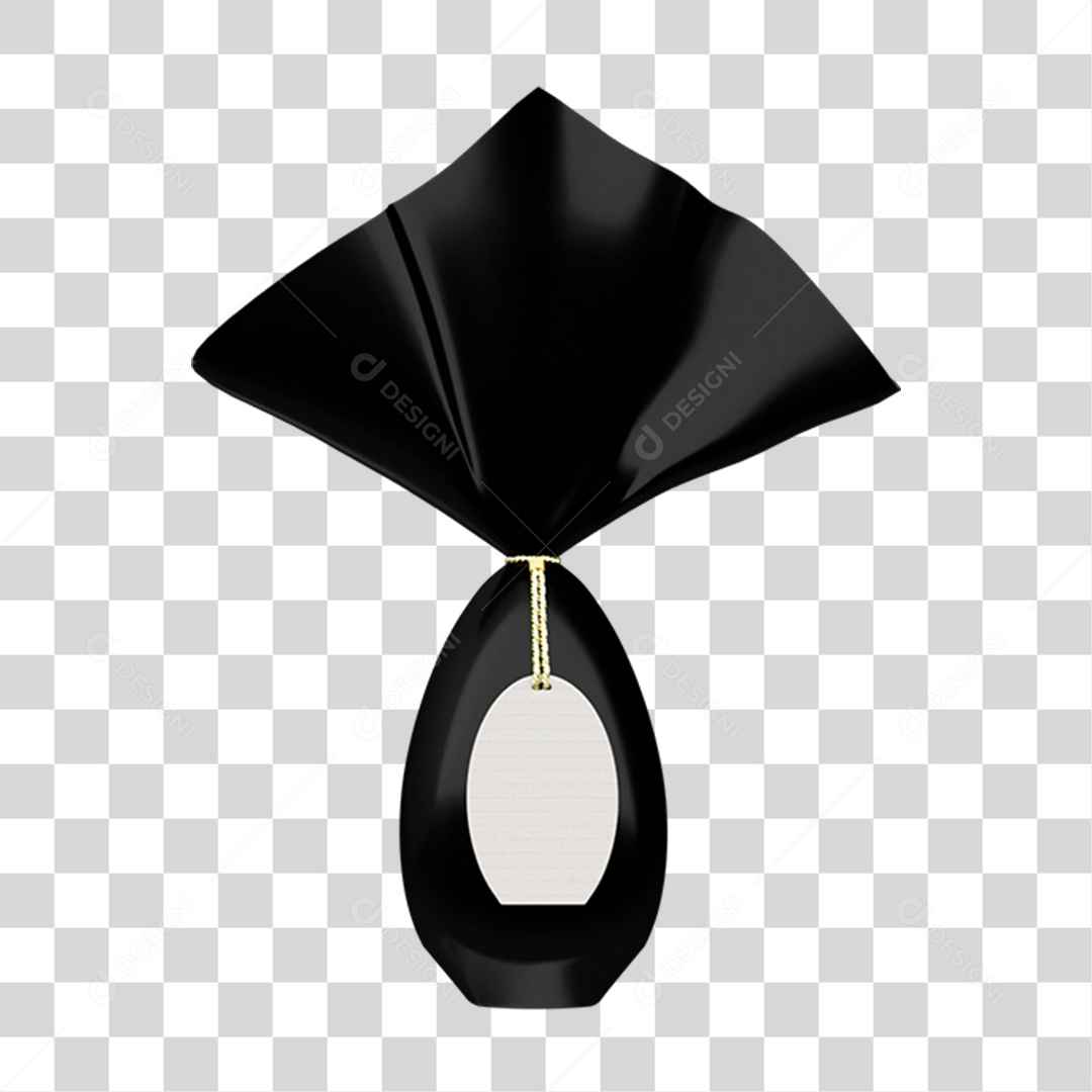 Elemento 3D Doces Chocolate Ovo da Páscoa PNG Transparente