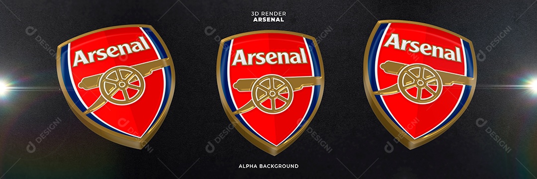 3D Elemento Time Arsenal PSD