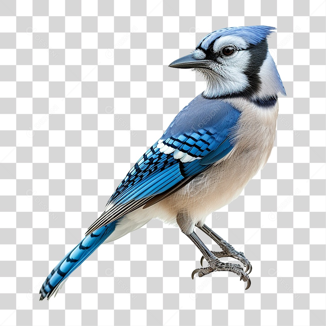 Pássaro Gaio PNG Transparente