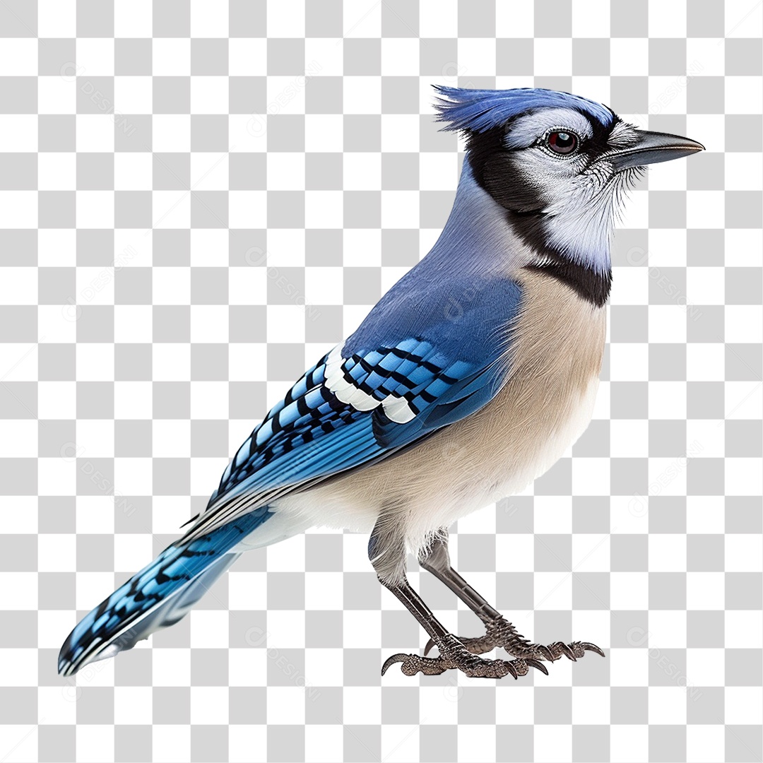 Pássaro Gaio PNG Transparente