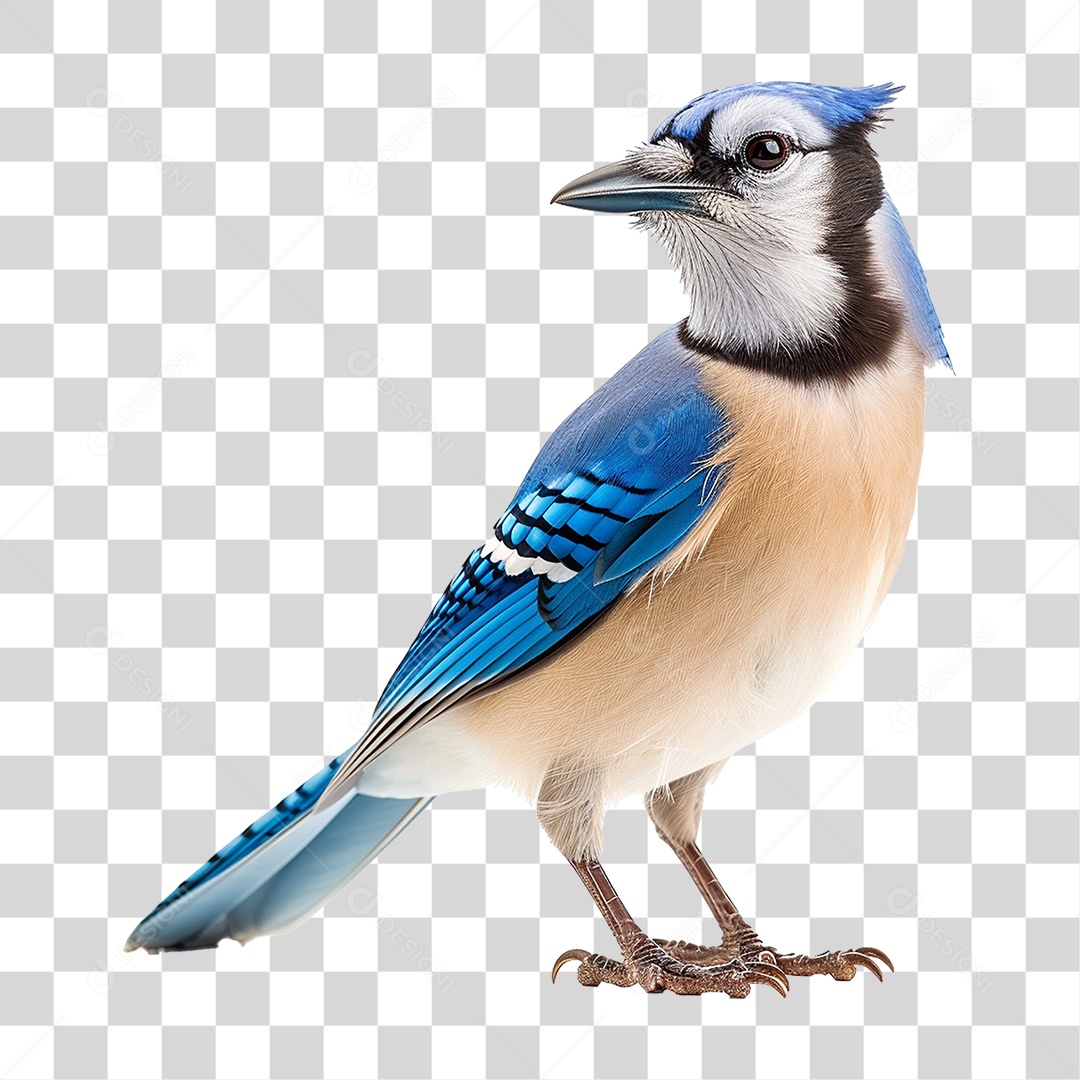 Pássaro Gaio PNG Transparente