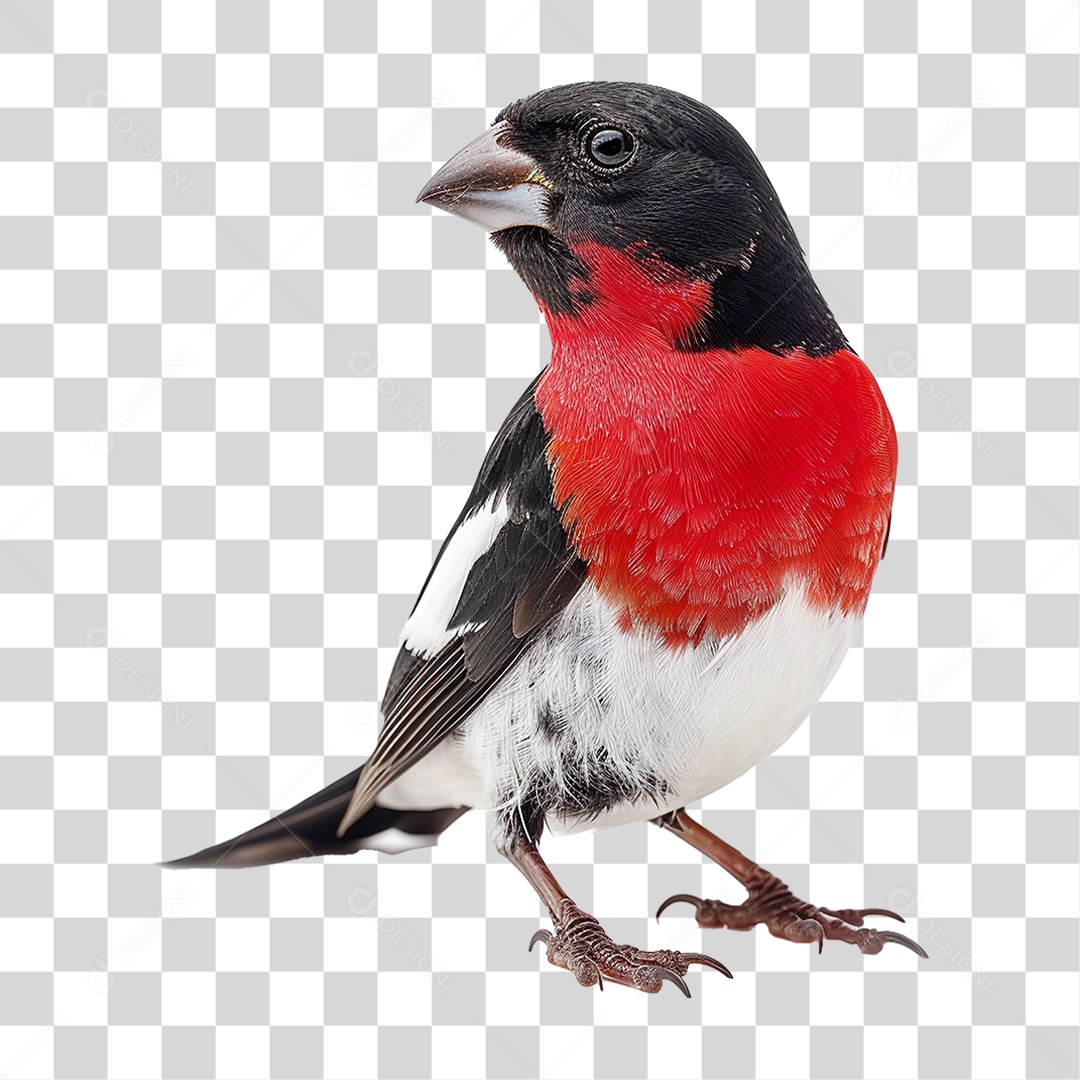 Pássaro Grosbeak PNG Transparente