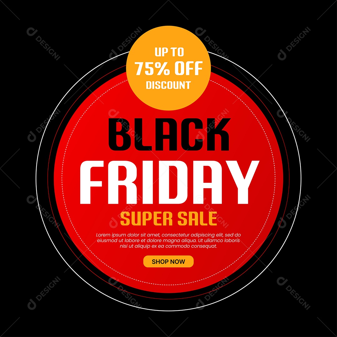 Black Friday Ilustração EPS Editável