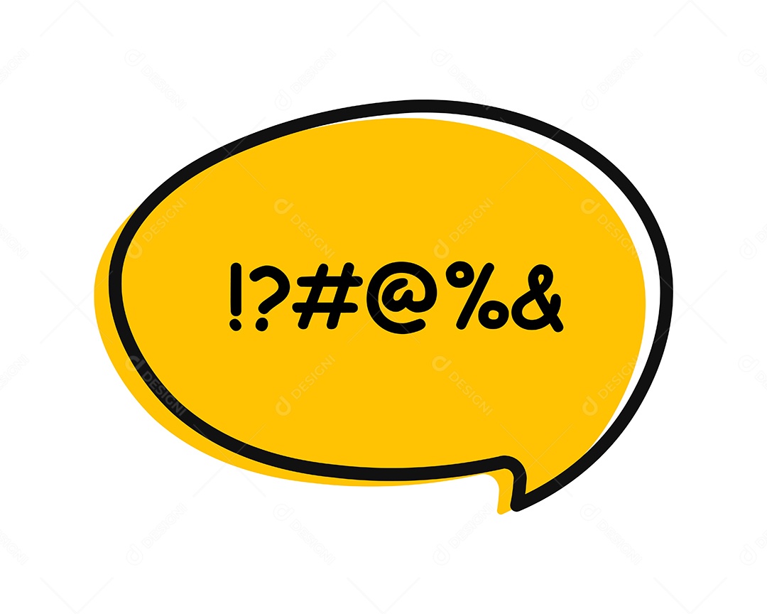 Balão de Texto Ilustração Vetor EPS