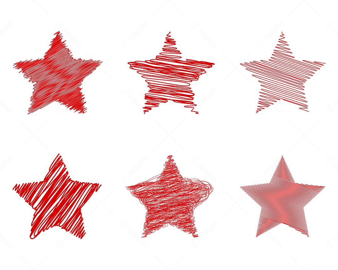 Conjunto de Estrelas Ilustração Vetor EPS