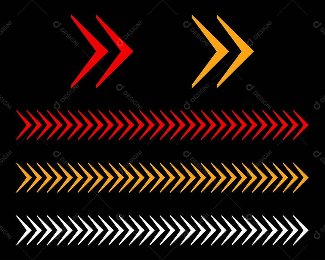 Conjunto de Setas Ilustração Vetor EPS