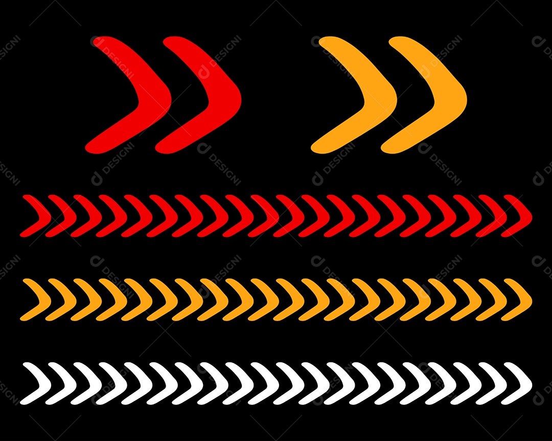 Conjunto de Setas Ilustração Vetor EPS