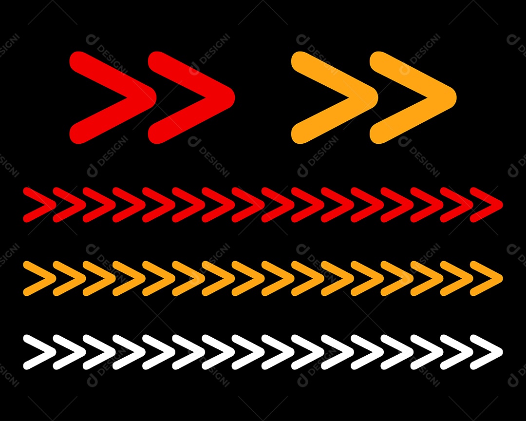 Conjunto de Setas Ilustração Vetor EPS