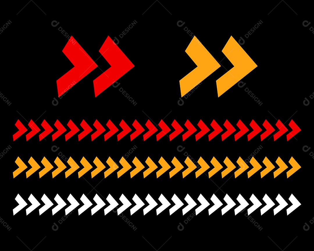 Conjunto de Setas Ilustração Vetor EPS