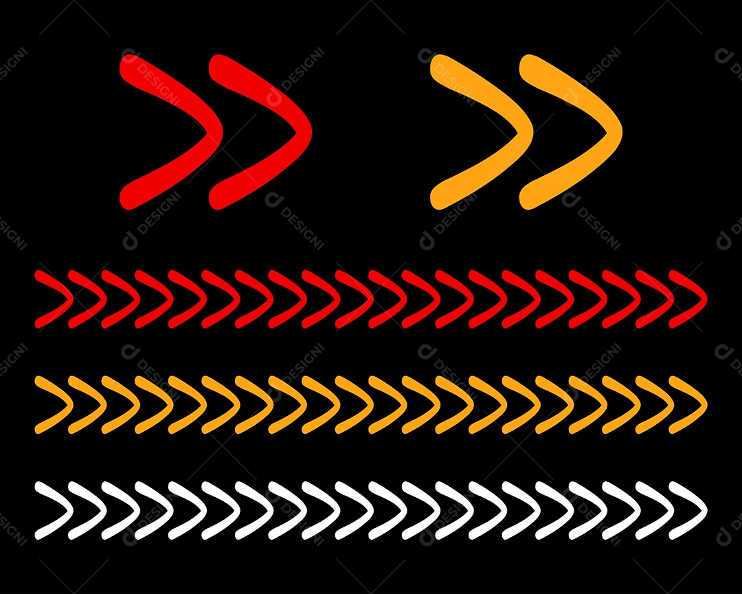 Conjunto de Setas Ilustração Vetor EPS